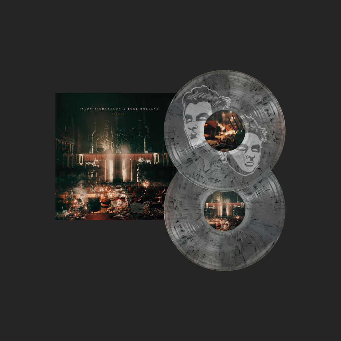 JR & LH II: Silver & Black Swirl Vinyl